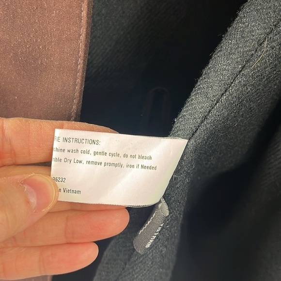 Gallery All Weather Brown Hooded Button Zip Trench Coat Womens Size L Classic - Picture 16 of 16